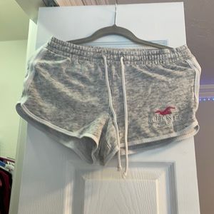 Gray & White Hollister Shorts
